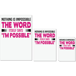 UDNAG Untearable Waterproof Stickers 155GSM 'Nurse | impossible' A4 x 1pc, A5 x 1pc & A6 x 2pc UDNAG Untearable Waterproof Stickers 155GSM 'Nurse | impossible' A4 x 1pc, A5 x 1pc & A6 x 2pc