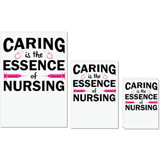 UDNAG Untearable Waterproof Stickers 155GSM 'Nurse | Caring is the essence of nursing' A4 x 1pc, A5 x 1pc & A6 x 2pc UDNAG Untearable Waterproof Stickers 155GSM 'Nurse | Caring is the essence of nursing' A4 x 1pc, A5 x 1pc & A6 x 2pc