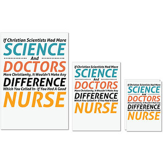 UDNAG Untearable Waterproof Stickers 155GSM 'Nurse | Science Doctors and Nurse' A4 x 1pc, A5 x 1pc & A6 x 2pc UDNAG Untearable Waterproof Stickers 155GSM 'Nurse | Science Doctors and Nurse' A4 x 1pc, A5 x 1pc & A6 x 2pc