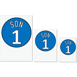 UDNAG Untearable Waterproof Stickers 155GSM 'Son | 1 Son' A4 x 1pc, A5 x 1pc & A6 x 2pc UDNAG Untearable Waterproof Stickers 155GSM 'Son | 1 Son' A4 x 1pc, A5 x 1pc & A6 x 2pc