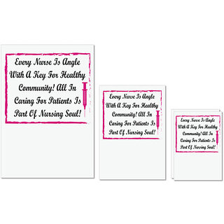 UDNAG Untearable Waterproof Stickers 155GSM 'Nurse | Every nurse is a angel' A4 x 1pc, A5 x 1pc & A6 x 2pc UDNAG Untearable Waterproof Stickers 155GSM 'Nurse | Every nurse is a angel' A4 x 1pc, A5 x 1pc & A6 x 2pc