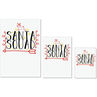 UDNAG Untearable Waterproof Stickers 155GSM 'Christmas Santa | santa squaddd' A4 x 1pc, A5 x 1pc & A6 x 2pc UDNAG Untearable Waterproof Stickers 155GSM 'Christmas Santa | santa squaddd' A4 x 1pc, A5 x 1pc & A6 x 2pc