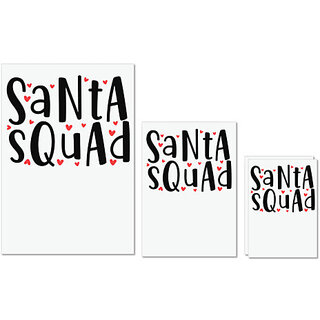 UDNAG Untearable Waterproof Stickers 155GSM 'Christmas Santa | santa squadddd' A4 x 1pc, A5 x 1pc & A6 x 2pc UDNAG Untearable Waterproof Stickers 155GSM 'Christmas Santa | santa squadddd' A4 x 1pc, A5 x 1pc & A6 x 2pc