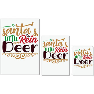 UDNAG Untearable Waterproof Stickers 155GSM 'Christmas Santa | santa's little rein deer' A4 x 1pc, A5 x 1pc & A6 x 2pc UDNAG Untearable Waterproof Stickers 155GSM 'Christmas Santa | santa's little rein deer' A4 x 1pc, A5 x 1pc & A6 x 2pc