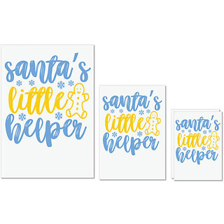 UDNAG Untearable Waterproof Stickers 155GSM 'Christmas Santa | santa's little helperrr' A4 x 1pc, A5 x 1pc & A6 x 2pc UDNAG Untearable Waterproof Stickers 155GSM 'Christmas Santa | santa's little helperrr' A4 x 1pc, A5 x 1pc & A6 x 2pc