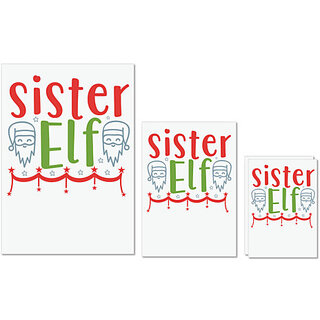 UDNAG Untearable Waterproof Stickers 155GSM 'Christmas Santa | Sister elf' A4 x 1pc, A5 x 1pc & A6 x 2pc UDNAG Untearable Waterproof Stickers 155GSM 'Christmas Santa | Sister elf' A4 x 1pc, A5 x 1pc & A6 x 2pc