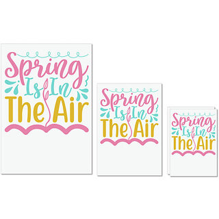                       UDNAG Untearable Waterproof Stickers 155GSM 'Spring | Spring is in the air' A4 x 1pc, A5 x 1pc & A6 x 2pc                                              