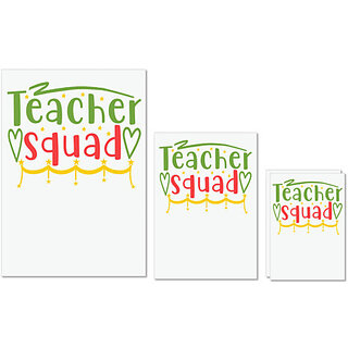 UDNAG Untearable Waterproof Stickers 155GSM 'School Teacher | teacher squadd' A4 x 1pc, A5 x 1pc & A6 x 2pc UDNAG Untearable Waterproof Stickers 155GSM 'School Teacher | teacher squadd' A4 x 1pc, A5 x 1pc & A6 x 2pc