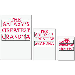                       UDNAG Untearable Waterproof Stickers 155GSM 'Grand mother | The Galaxy's' A4 x 1pc, A5 x 1pc & A6 x 2pc                                              