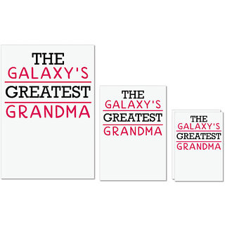                       UDNAG Untearable Waterproof Stickers 155GSM 'Grandma | The Galaxy's' A4 x 1pc, A5 x 1pc & A6 x 2pc                                              