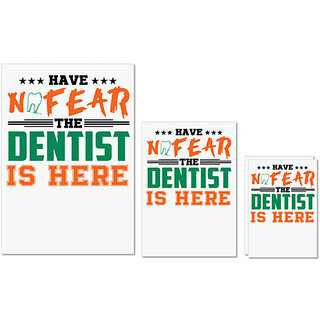 UDNAG Untearable Waterproof Stickers 155GSM 'Dentist | Have No Fear the dentist' A4 x 1pc, A5 x 1pc & A6 x 2pc UDNAG Untearable Waterproof Stickers 155GSM 'Dentist | Have No Fear the dentist' A4 x 1pc, A5 x 1pc & A6 x 2pc