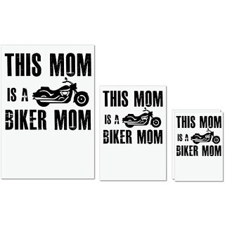 UDNAG Untearable Waterproof Stickers 155GSM 'Mother | this mom is a biker mom' A4 x 1pc, A5 x 1pc & A6 x 2pc UDNAG Untearable Waterproof Stickers 155GSM 'Mother | this mom is a biker mom' A4 x 1pc, A5 x 1pc & A6 x 2pc