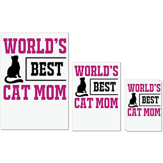 UDNAG Untearable Waterproof Stickers 155GSM 'Mummy | world's best cat mom' A4 x 1pc, A5 x 1pc & A6 x 2pc UDNAG Untearable Waterproof Stickers 155GSM 'Mummy | world's best cat mom' A4 x 1pc, A5 x 1pc & A6 x 2pc