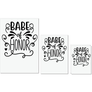 UDNAG Untearable Waterproof Stickers 155GSM 'Babe | Babe of Honour' A4 x 1pc, A5 x 1pc & A6 x 2pc UDNAG Untearable Waterproof Stickers 155GSM 'Babe | Babe of Honour' A4 x 1pc, A5 x 1pc & A6 x 2pc