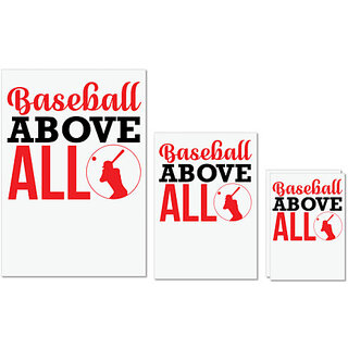 UDNAG Untearable Waterproof Stickers 155GSM 'Baseball | Baseball Above All' A4 x 1pc, A5 x 1pc & A6 x 2pc UDNAG Untearable Waterproof Stickers 155GSM 'Baseball | Baseball Above All' A4 x 1pc, A5 x 1pc & A6 x 2pc
