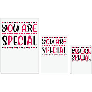                       UDNAG Untearable Waterproof Stickers 155GSM 'Mom | YOU ARE SPECIAL' A4 x 1pc, A5 x 1pc & A6 x 2pc                                              