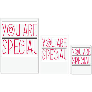                       UDNAG Untearable Waterproof Stickers 155GSM 'Mother | YOU ARE SPECIAL' A4 x 1pc, A5 x 1pc & A6 x 2pc                                              