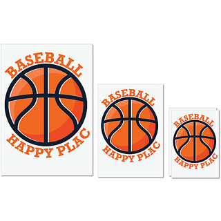UDNAG Untearable Waterproof Stickers 155GSM 'Baseball | Baseball Happy Place' A4 x 1pc, A5 x 1pc & A6 x 2pc UDNAG Untearable Waterproof Stickers 155GSM 'Baseball | Baseball Happy Place' A4 x 1pc, A5 x 1pc & A6 x 2pc