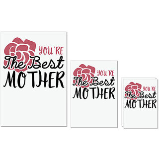 UDNAG Untearable Waterproof Stickers 155GSM 'Mom | YOURE THE BEST MOTHER' A4 x 1pc, A5 x 1pc & A6 x 2pc UDNAG Untearable Waterproof Stickers 155GSM 'Mom | YOURE THE BEST MOTHER' A4 x 1pc, A5 x 1pc & A6 x 2pc