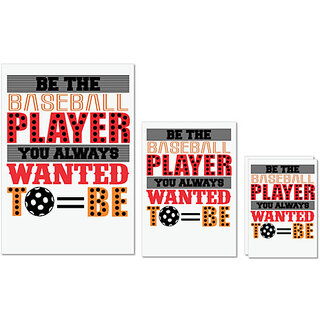 UDNAG Untearable Waterproof Stickers 155GSM 'Baseball | BE THE BASEBALL' A4 x 1pc, A5 x 1pc & A6 x 2pc UDNAG Untearable Waterproof Stickers 155GSM 'Baseball | BE THE BASEBALL' A4 x 1pc, A5 x 1pc & A6 x 2pc