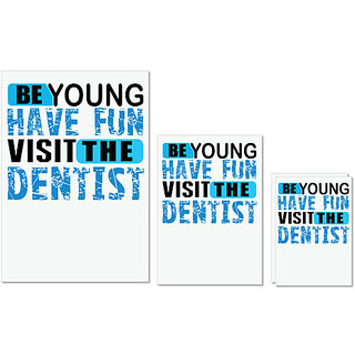 UDNAG Untearable Waterproof Stickers 155GSM 'Dentist | Be young Have Fun' A4 x 1pc, A5 x 1pc & A6 x 2pc UDNAG Untearable Waterproof Stickers 155GSM 'Dentist | Be young Have Fun' A4 x 1pc, A5 x 1pc & A6 x 2pc