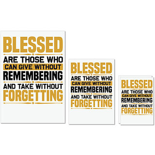 UDNAG Untearable Waterproof Stickers 155GSM 'Blessed | Blessed' A4 x 1pc, A5 x 1pc & A6 x 2pc UDNAG Untearable Waterproof Stickers 155GSM 'Blessed | Blessed' A4 x 1pc, A5 x 1pc & A6 x 2pc