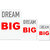 UDNAG Untearable Waterproof Stickers 155GSM 'Dream Big' A4 x 1pc, A5 x 1pc & A6 x 2pc