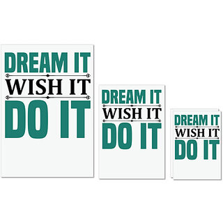 UDNAG Untearable Waterproof Stickers 155GSM 'Dream | Dream it' A4 x 1pc, A5 x 1pc & A6 x 2pc UDNAG Untearable Waterproof Stickers 155GSM 'Dream | Dream it' A4 x 1pc, A5 x 1pc & A6 x 2pc