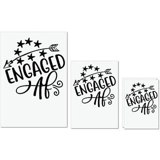 UDNAG Untearable Waterproof Stickers 155GSM 'Engaged' A4 x 1pc, A5 x 1pc & A6 x 2pc UDNAG Untearable Waterproof Stickers 155GSM 'Engaged' A4 x 1pc, A5 x 1pc & A6 x 2pc