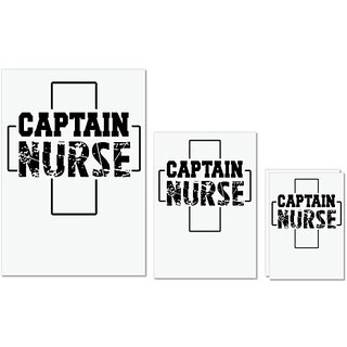 UDNAG Untearable Waterproof Stickers 155GSM 'Nurse | Captain Nurse' A4 x 1pc, A5 x 1pc & A6 x 2pc UDNAG Untearable Waterproof Stickers 155GSM 'Nurse | Captain Nurse' A4 x 1pc, A5 x 1pc & A6 x 2pc