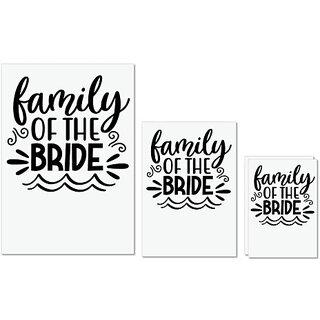 UDNAG Untearable Waterproof Stickers 155GSM 'Bride | Family of the bride' A4 x 1pc, A5 x 1pc & A6 x 2pc UDNAG Untearable Waterproof Stickers 155GSM 'Bride | Family of the bride' A4 x 1pc, A5 x 1pc & A6 x 2pc