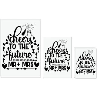                       UDNAG Untearable Waterproof Stickers 155GSM 'Cheers | cheers of the' A4 x 1pc, A5 x 1pc & A6 x 2pc                                              