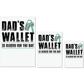 UDNAG Untearable Waterproof Stickers 155GSM 'Father | Dad's Wallet Is Closed for the day' A4 x 1pc, A5 x 1pc & A6 x 2pc UDNAG Untearable Waterproof Stickers 155GSM 'Father | Dad's Wallet Is Closed for the day' A4 x 1pc, A5 x 1pc & A6 x 2pc