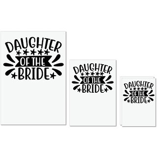                       UDNAG Untearable Waterproof Stickers 155GSM 'Daughter' A4 x 1pc, A5 x 1pc & A6 x 2pc                                              