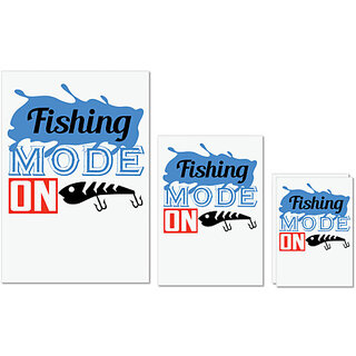 UDNAG Untearable Waterproof Stickers 155GSM 'Fishing | fishing mode on' A4 x 1pc, A5 x 1pc & A6 x 2pc UDNAG Untearable Waterproof Stickers 155GSM 'Fishing | fishing mode on' A4 x 1pc, A5 x 1pc & A6 x 2pc