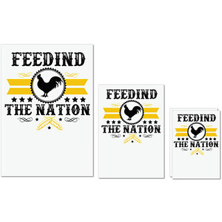                       UDNAG Untearable Waterproof Stickers 155GSM 'The Nation | Freedom the nation' A4 x 1pc, A5 x 1pc & A6 x 2pc                                              