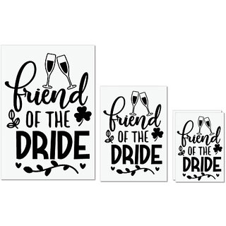 UDNAG Untearable Waterproof Stickers 155GSM 'Friend | Friend of the dride' A4 x 1pc, A5 x 1pc & A6 x 2pc UDNAG Untearable Waterproof Stickers 155GSM 'Friend | Friend of the dride' A4 x 1pc, A5 x 1pc & A6 x 2pc