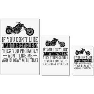 UDNAG Untearable Waterproof Stickers 155GSM 'If You Don't Like Motorcycle' A4 x 1pc, A5 x 1pc & A6 x 2pc UDNAG Untearable Waterproof Stickers 155GSM 'If You Don't Like Motorcycle' A4 x 1pc, A5 x 1pc & A6 x 2pc