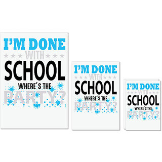 UDNAG Untearable Waterproof Stickers 155GSM 'School Teacher | I am done with school' A4 x 1pc, A5 x 1pc & A6 x 2pc UDNAG Untearable Waterproof Stickers 155GSM 'School Teacher | I am done with school' A4 x 1pc, A5 x 1pc & A6 x 2pc