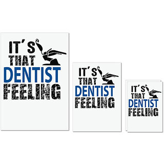 UDNAG Untearable Waterproof Stickers 155GSM 'Dentist | It's that dentist feeling' A4 x 1pc, A5 x 1pc & A6 x 2pc UDNAG Untearable Waterproof Stickers 155GSM 'Dentist | It's that dentist feeling' A4 x 1pc, A5 x 1pc & A6 x 2pc
