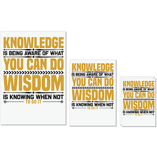 UDNAG Untearable Waterproof Stickers 155GSM 'Knowledge' A4 x 1pc, A5 x 1pc & A6 x 2pc UDNAG Untearable Waterproof Stickers 155GSM 'Knowledge' A4 x 1pc, A5 x 1pc & A6 x 2pc