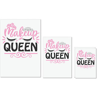 UDNAG Untearable Waterproof Stickers 155GSM 'Makeup | makeup queen' A4 x 1pc, A5 x 1pc & A6 x 2pc UDNAG Untearable Waterproof Stickers 155GSM 'Makeup | makeup queen' A4 x 1pc, A5 x 1pc & A6 x 2pc