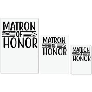 UDNAG Untearable Waterproof Stickers 155GSM 'Honour | Matron of1' A4 x 1pc, A5 x 1pc & A6 x 2pc UDNAG Untearable Waterproof Stickers 155GSM 'Honour | Matron of1' A4 x 1pc, A5 x 1pc & A6 x 2pc