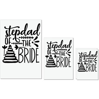 UDNAG Untearable Waterproof Stickers 155GSM 'Dad Father | Stepdad of the bride' A4 x 1pc, A5 x 1pc & A6 x 2pc UDNAG Untearable Waterproof Stickers 155GSM 'Dad Father | Stepdad of the bride' A4 x 1pc, A5 x 1pc & A6 x 2pc