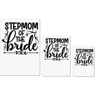 UDNAG Untearable Waterproof Stickers 155GSM 'Stepmom | Stepmom of the bride' A4 x 1pc, A5 x 1pc & A6 x 2pc UDNAG Untearable Waterproof Stickers 155GSM 'Stepmom | Stepmom of the bride' A4 x 1pc, A5 x 1pc & A6 x 2pc