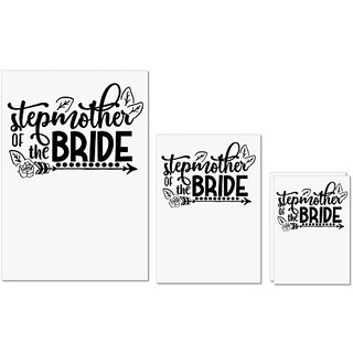 UDNAG Untearable Waterproof Stickers 155GSM 'Stepmom | Stepmother of the bride' A4 x 1pc, A5 x 1pc & A6 x 2pc UDNAG Untearable Waterproof Stickers 155GSM 'Stepmom | Stepmother of the bride' A4 x 1pc, A5 x 1pc & A6 x 2pc