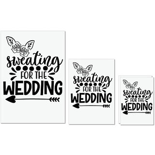 UDNAG Untearable Waterproof Stickers 155GSM 'Wedding | Sweating for the weddingg' A4 x 1pc, A5 x 1pc & A6 x 2pc UDNAG Untearable Waterproof Stickers 155GSM 'Wedding | Sweating for the weddingg' A4 x 1pc, A5 x 1pc & A6 x 2pc