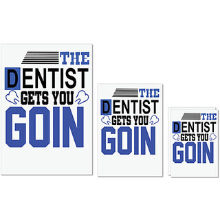 UDNAG Untearable Waterproof Stickers 155GSM 'Dentist | The Dentist Gets You' A4 x 1pc, A5 x 1pc & A6 x 2pc UDNAG Untearable Waterproof Stickers 155GSM 'Dentist | The Dentist Gets You' A4 x 1pc, A5 x 1pc & A6 x 2pc