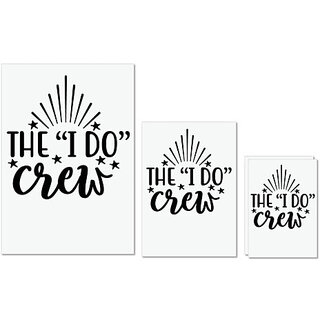                       UDNAG Untearable Waterproof Stickers 155GSM 'Calligraphy Crew | The i do' A4 x 1pc, A5 x 1pc & A6 x 2pc                                              