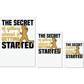 UDNAG Untearable Waterproof Stickers 155GSM 'Workout | The secret' A4 x 1pc, A5 x 1pc & A6 x 2pc UDNAG Untearable Waterproof Stickers 155GSM 'Workout | The secret' A4 x 1pc, A5 x 1pc & A6 x 2pc